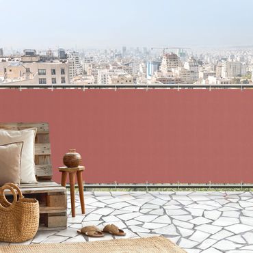 Balcony privacy screen - Vintage Red