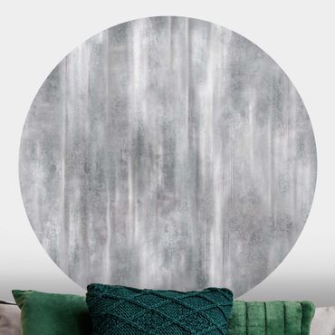 Self-adhesive round wallpaper - Vintage Textures with Ornaments