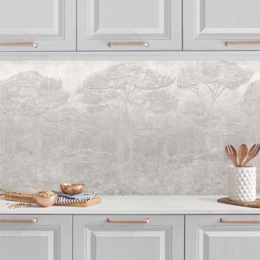 Kitchen wall cladding - Vintage Forest Embossing