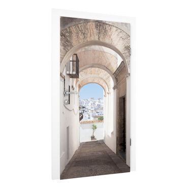 Door wallpaper - Mediterranean Vejer De La Frontera In Spain