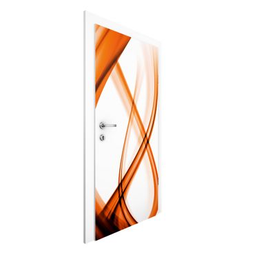Door wallpaper - Orange Element