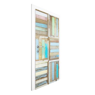 Door wallpaper - Rustic Timber