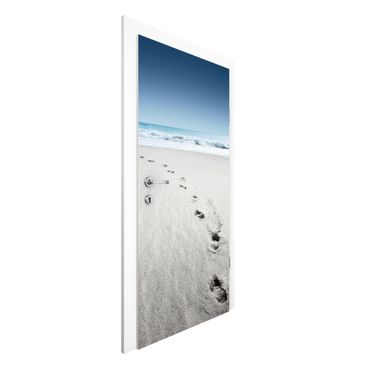 Door wallpaper - Traces In The Sand