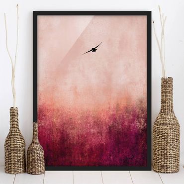 Framed poster - Bird In Sunset