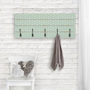 Wooden coat rack - Surface Design with Circles