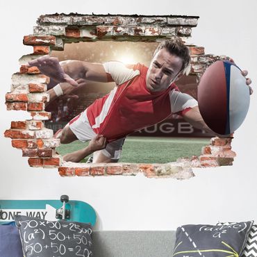 Wall sticker - Rugby In Motion