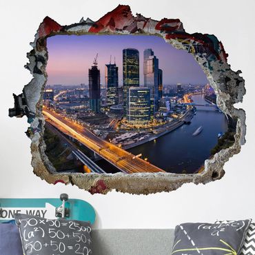 Wall sticker - Sunset Over Moscow