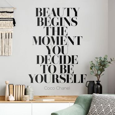 Wall sticker - Be Yourself Coco Chanel