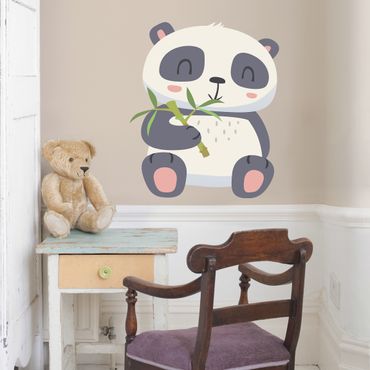 Wall sticker - Panda Munching On Bamboo