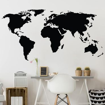 Wall sticker - World map