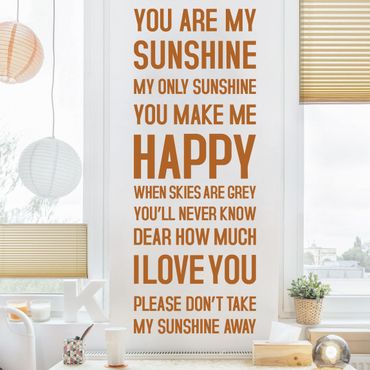 Wall sticker - You are my Sunshine