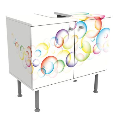 Wash basin cabinet design - Rainbow Bubbles