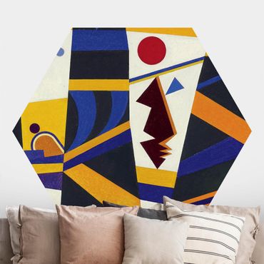 Self-adhesive hexagonal pattern wallpaper - Wassily Kandinsky - Bond