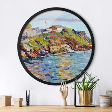 Circular framed print - Wassily Kandinsky - Bay Rapallo
