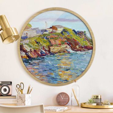 Circular framed print - Wassily Kandinsky - Bay Rapallo