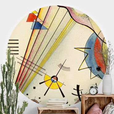 Self-adhesive round wallpaper - Wassily Kandinsky - Significant Connection