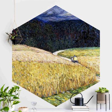 Self-adhesive hexagonal pattern wallpaper - Wassily Kandinsky - Stormy Mood