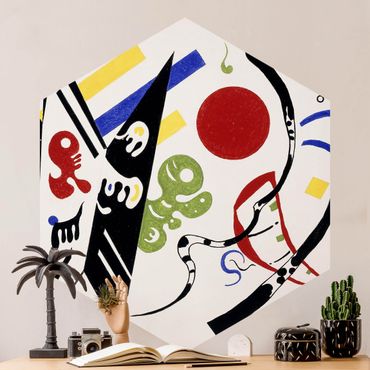 Self-adhesive hexagonal pattern wallpaper - Wassily Kandinsky - Reciproque