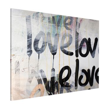 Magnetic memo board - We love Graffiti - Landscape format 4:3