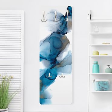 Coat rack modern - The Wind's Path Blue And Gold