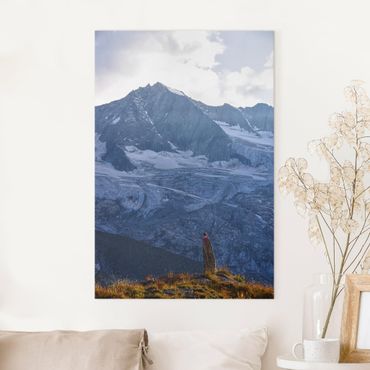 Canvas print - Marked Path In The Alps