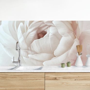 Kitchen wall cladding - White Flower In An Ocean Of Flowers