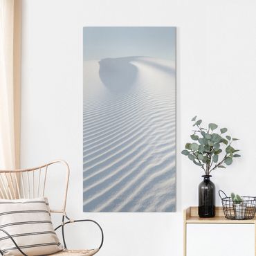 Canvas print - White dunes without limits II - Portrait format1:2