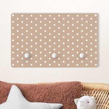 Coat rack for children - White Dots On Cappuccino