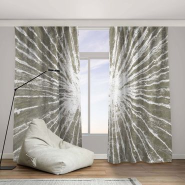 Curtain - White Rays I