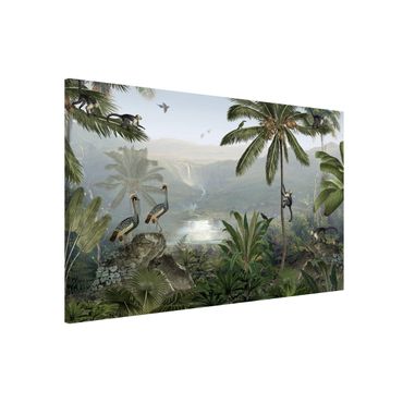 Magnetic memo board - Vast view into the depths of the jungle