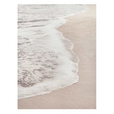 Print on canvas - Wave kisses beach - Portrait format 3:4