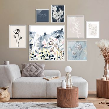 Gallery Walls - Wildflowers In Water Colour