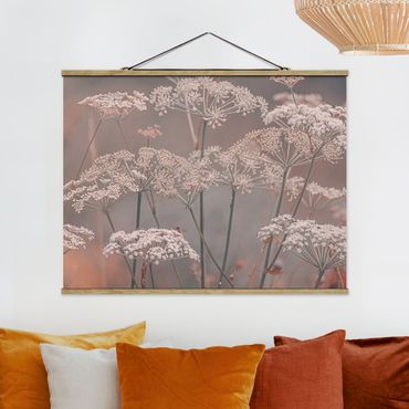Fabric print with poster hangers - Wild Apiaceae - Landscape format 4:3