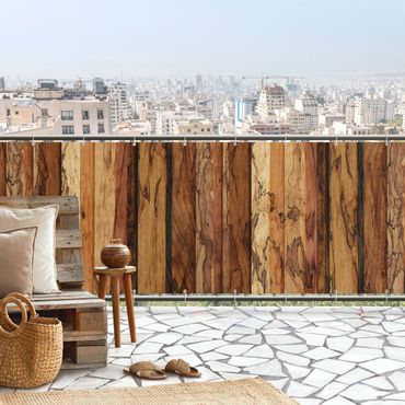 Balcony privacy screen - Woody Flamed