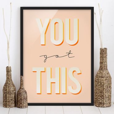 Framed poster - You Got This Typo Saying