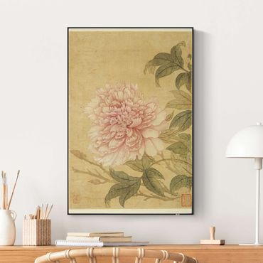 Print with acoustic tension frame system - Yun Shouping - Chrysanthemum