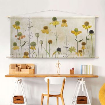 Tapestry - Delicate Helenium Flowers