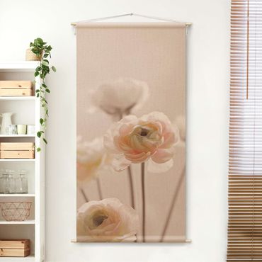 Tapestry - Delicate Bouquet Of Light Pink Flowers