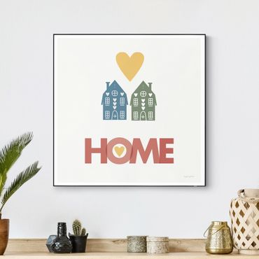 Interchangeable print - Home with houses