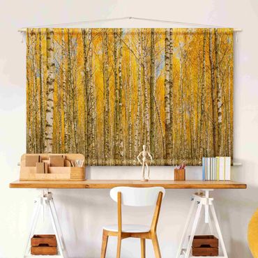 Tapestry - Between Yellow Birch Trees