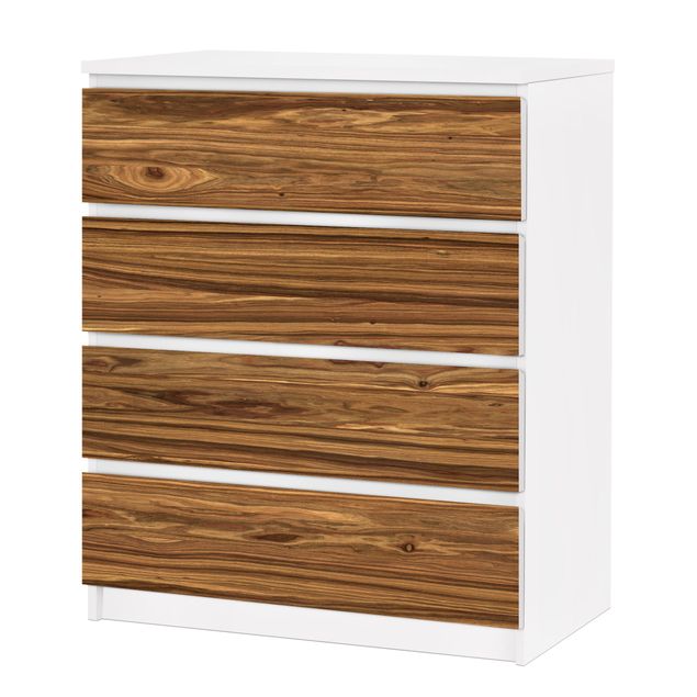 Adhesive film for furniture IKEA - Malm chest of 4x drawers - Macauba