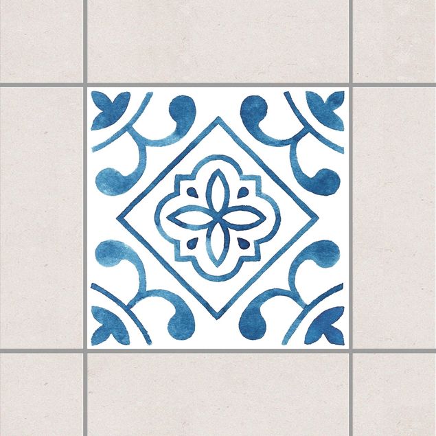 Tile sticker - Pattern Blue White Series No.2