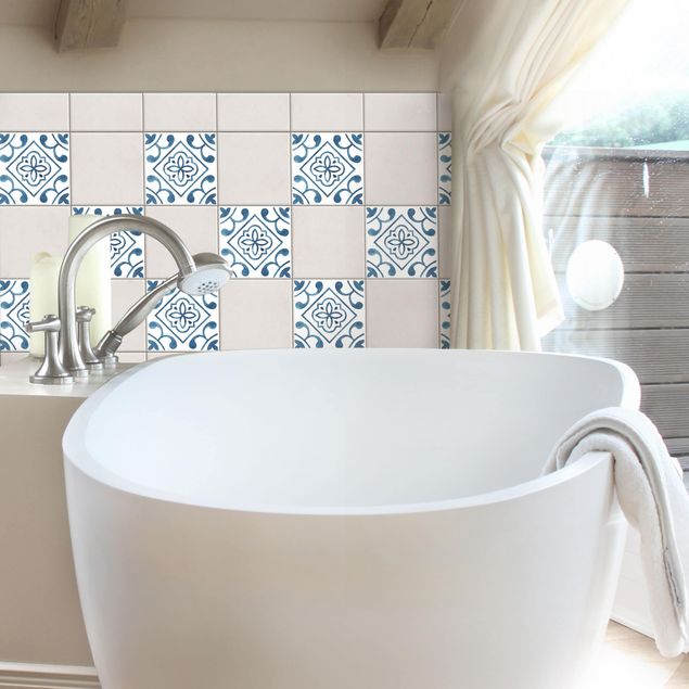 Tile sticker - Pattern Blue White Series No.2