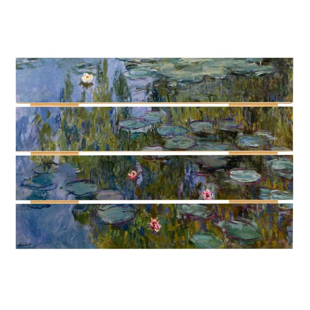 Print on wood - Claude Monet - Water Lilies (Nympheas)
