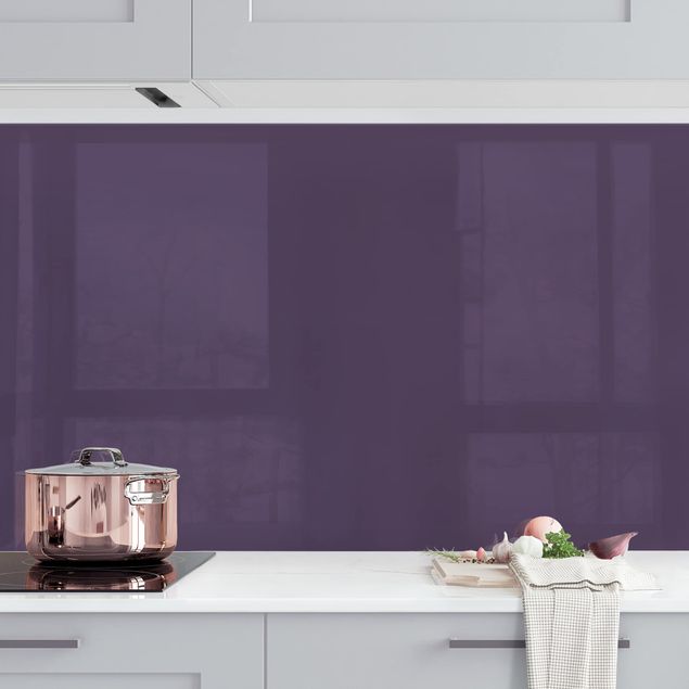 Kitchen splashback plain Red Violet