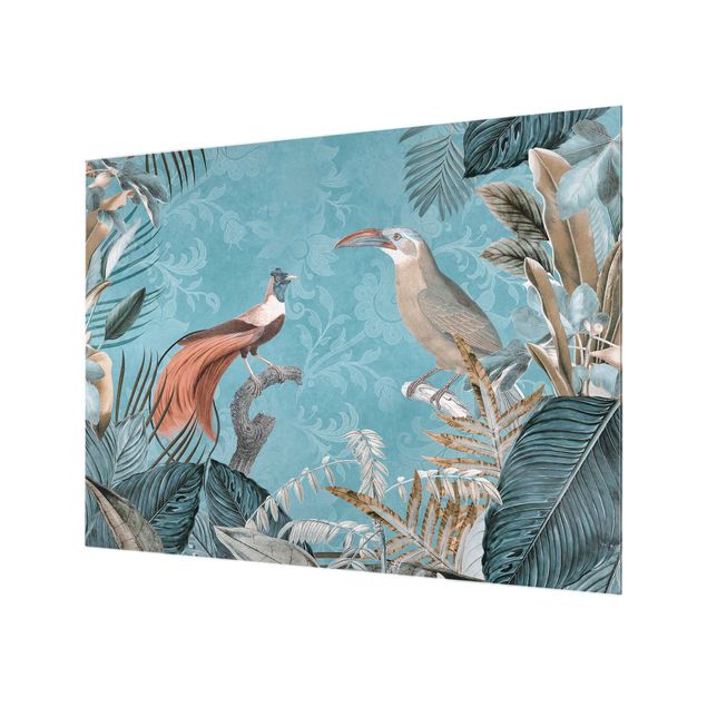 Splashback - Vintage Collage - Birds Of Paradise