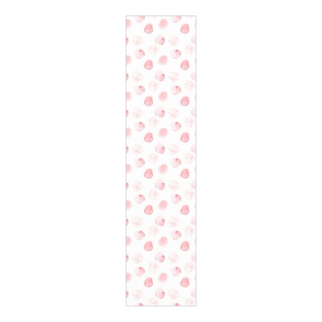 Sliding panel curtain - Watercolour Dots Rosa