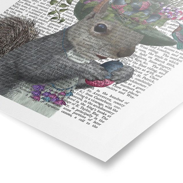 Poster quote - Fowler - Squirrel With Acorns