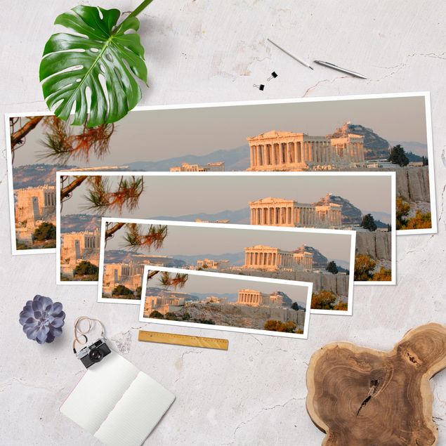 Panoramic poster architecture & skyline - Acropolis