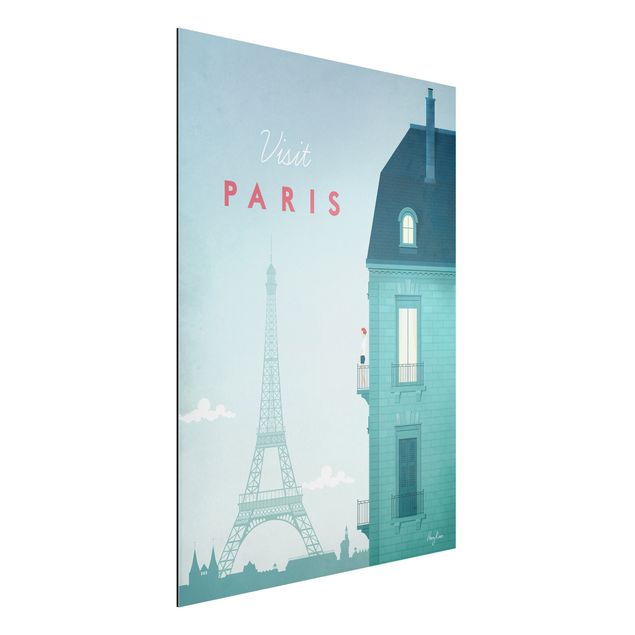 Alu dibond Travel Poster - Paris